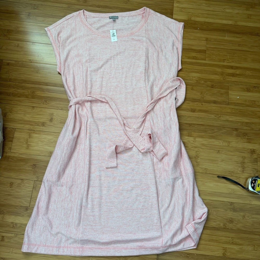 Talbots Pink Striped Mini Dress